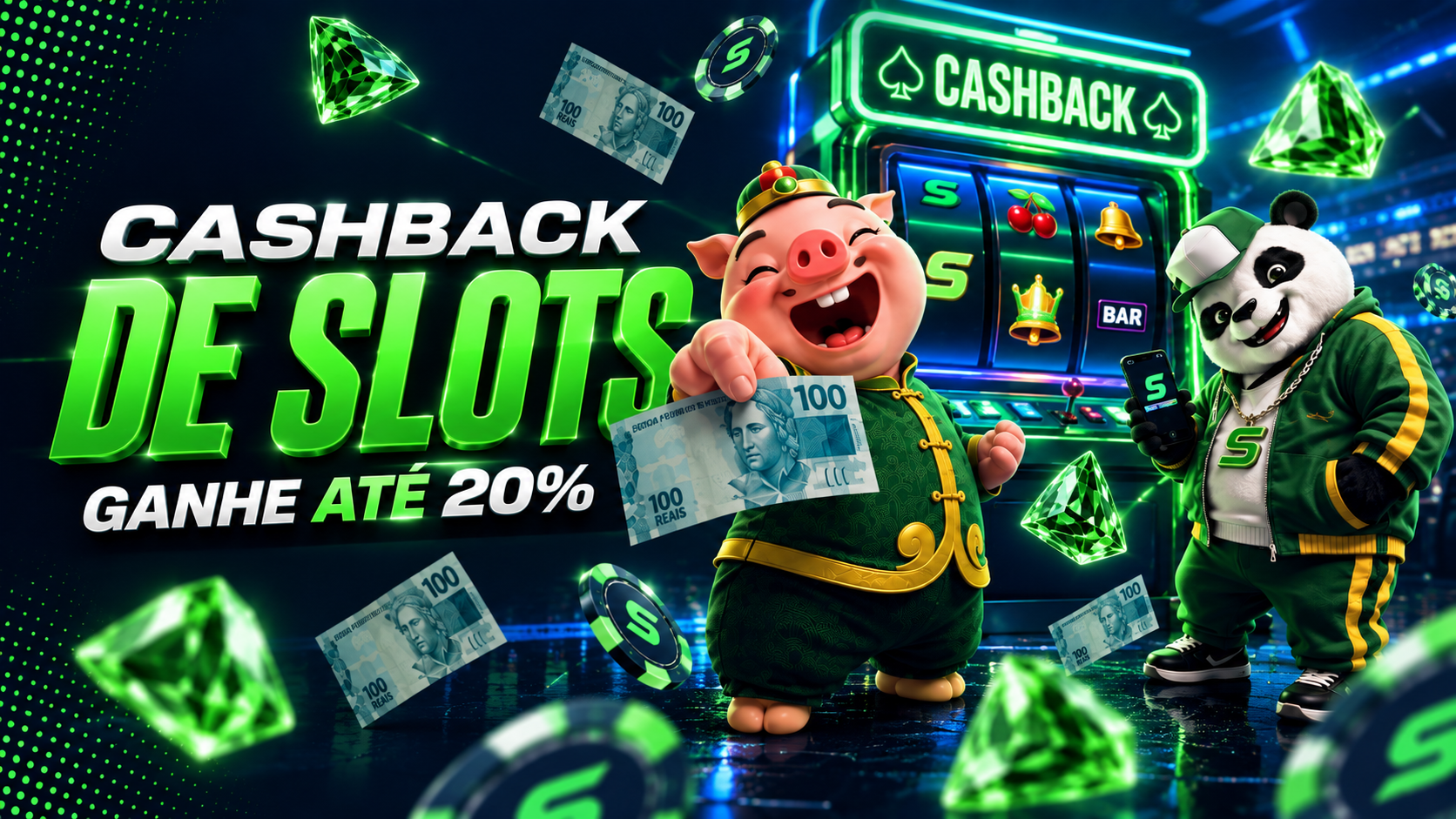 Cashback Semanal de 20%